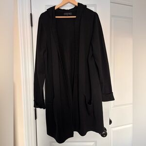 Tahari Black Knit Open Cardigan Sweater Size 2X Women’s
